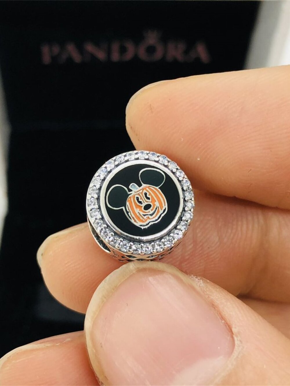 ✨🔥Pandora Disney Pumpkin Mickey Boo！Halloween Charm